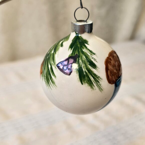 Vintage Suzi Long Hand Made, Hand Painted and Signed Porcelain XMAS Ornament - Picture 4 of 10